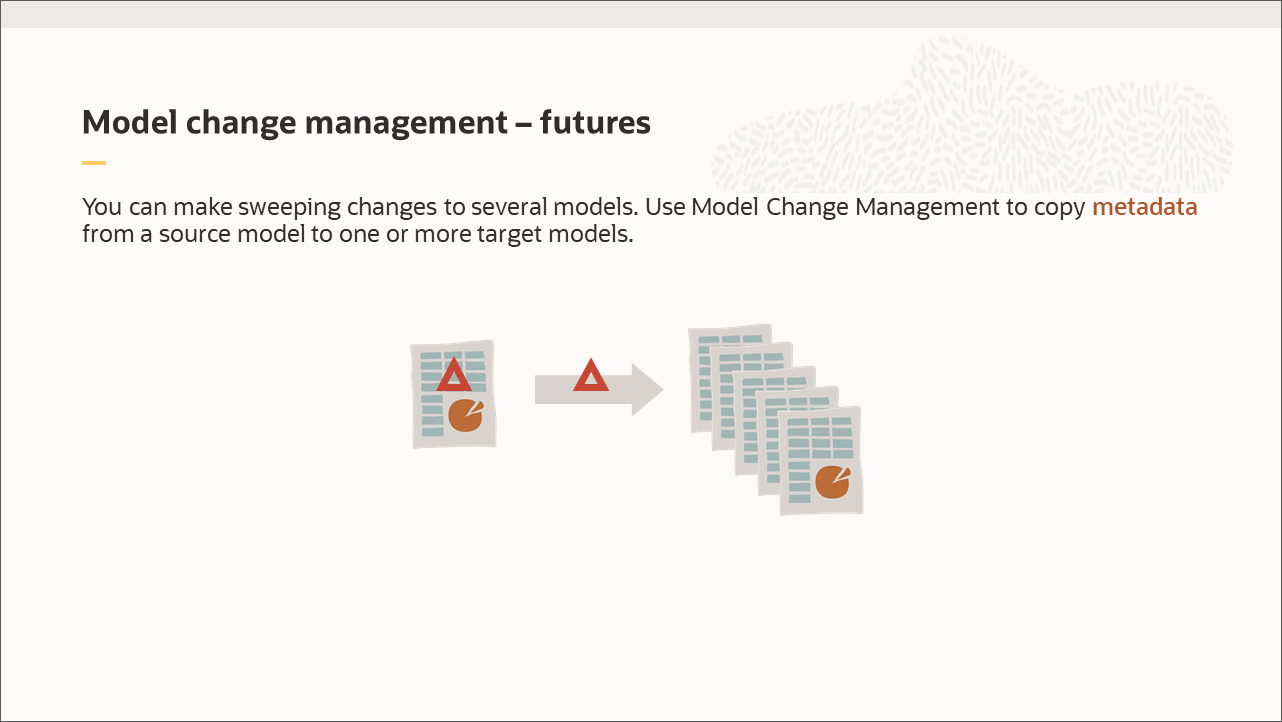 Model change management - futures